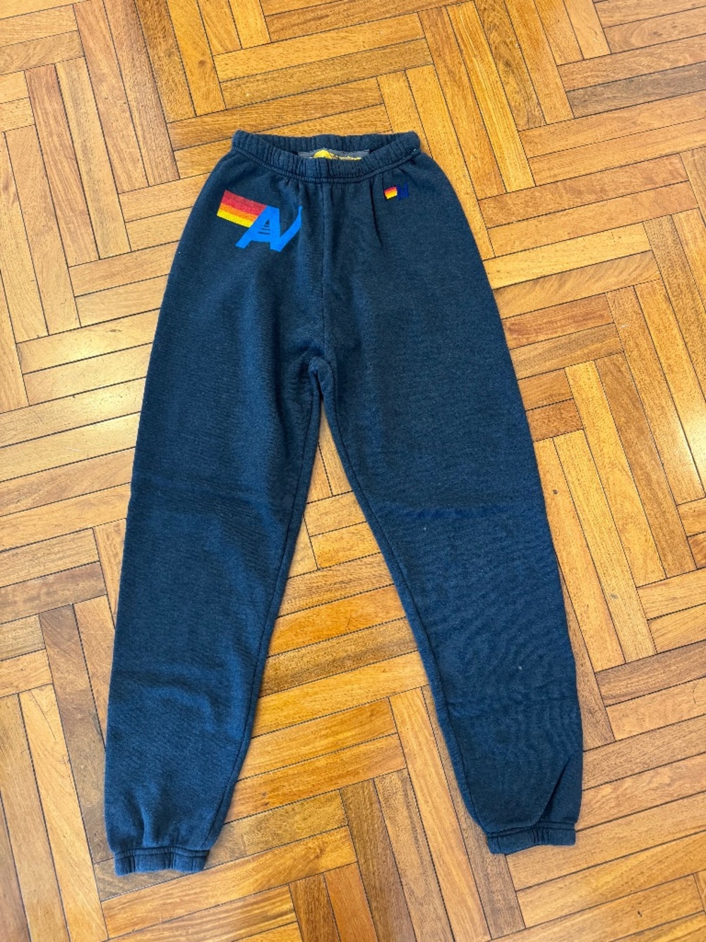 AVIATOR NATION LOGO SWEATPANTS - CHARCOAL, XS